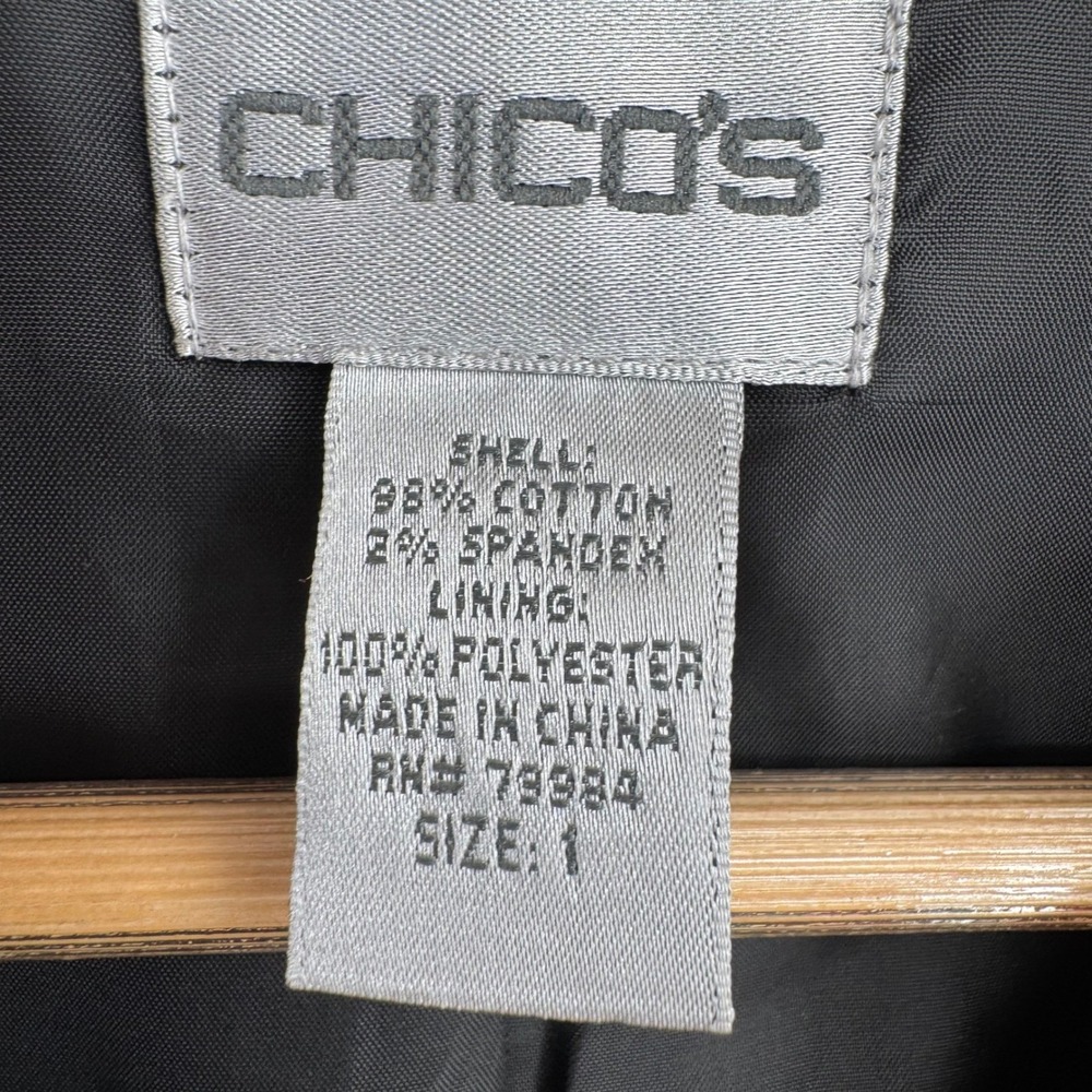 Chicos Womens Button Front Jacket‎ Maximalist Psychedelic Retro Festival Size M - Picture 4 of 8